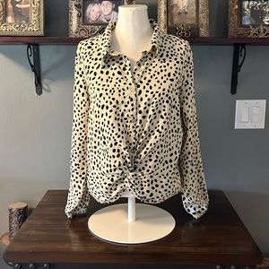 Super soft long sleeve blouse size L